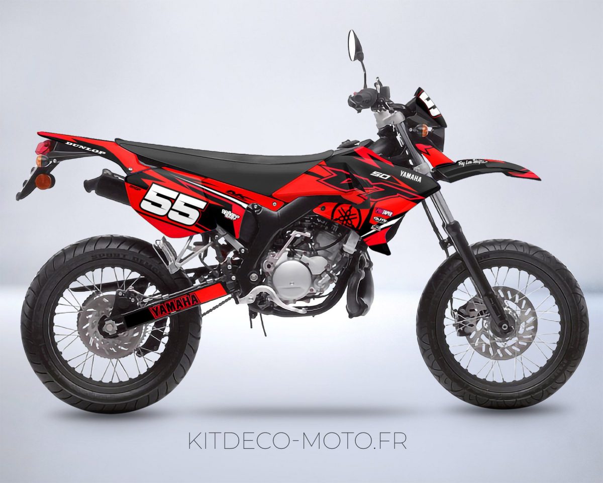 kit deco yamaha dt 50 craft rouge