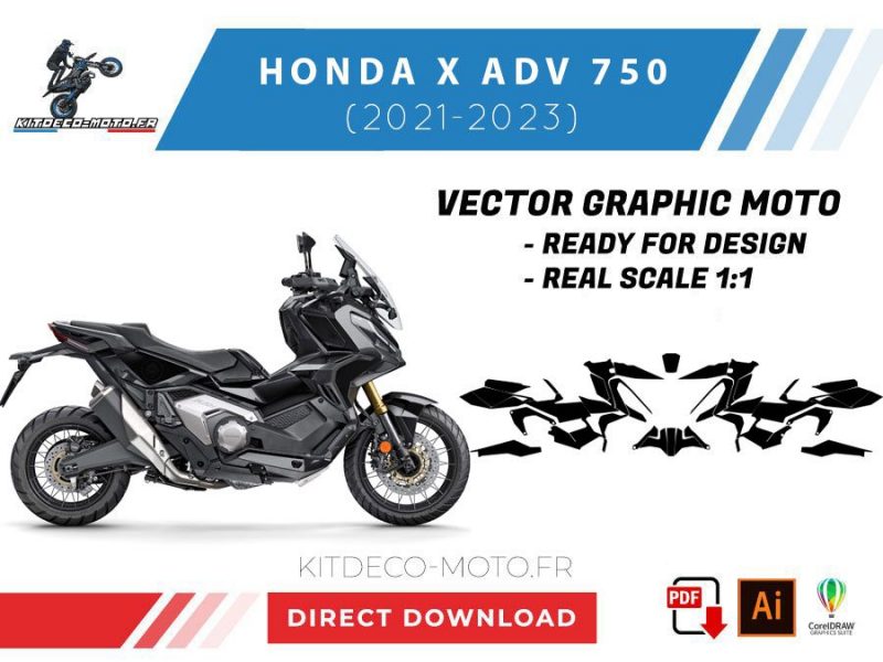 modello honda x adv 750 (2021 2023) vettore