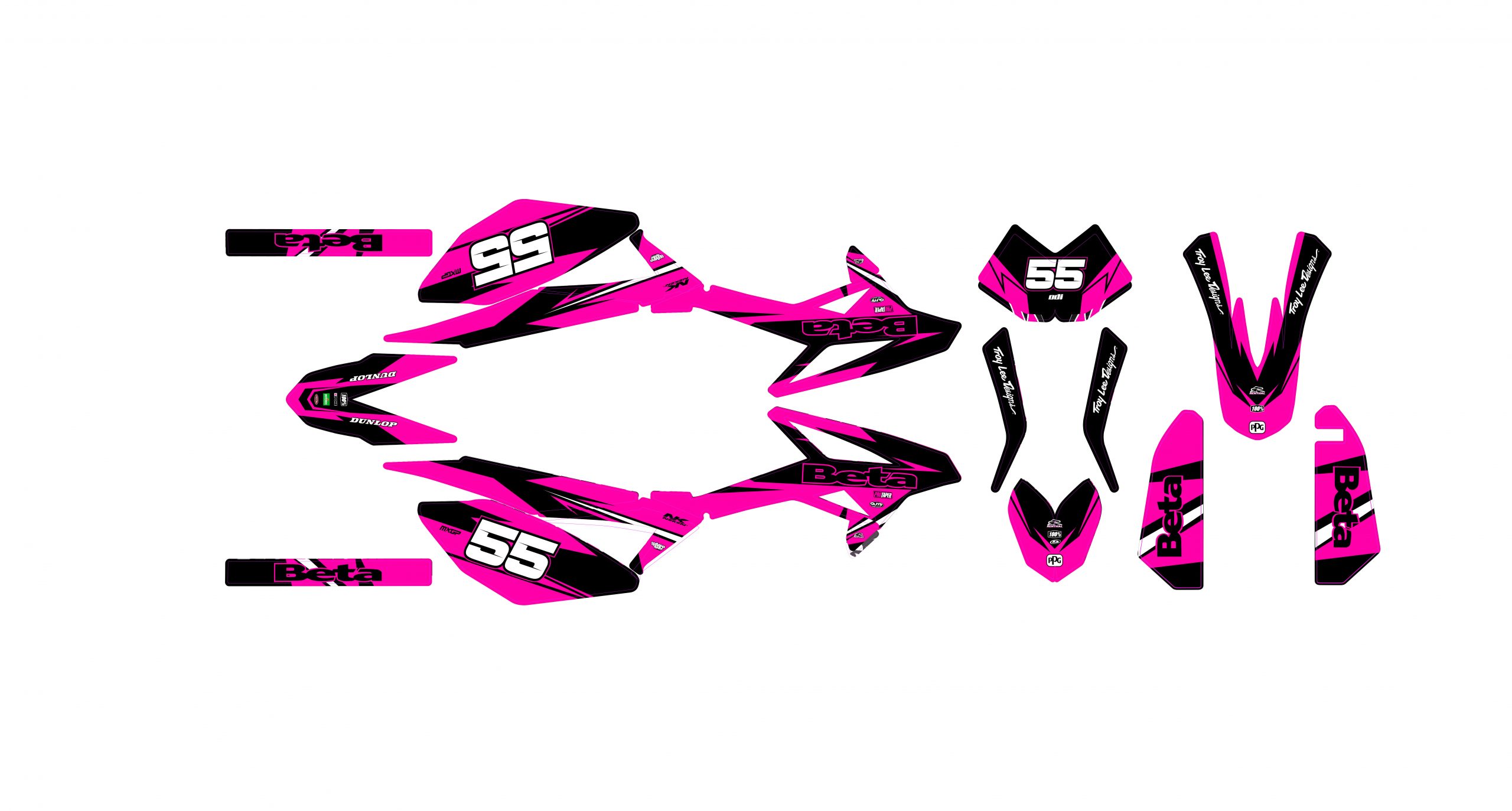 kit déco beta 50 – racing rose – 2011 2020
