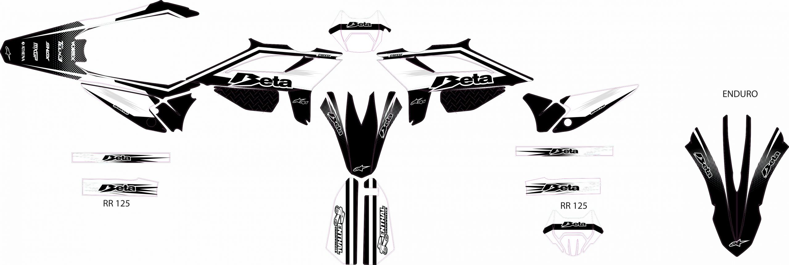 kit déco beta 50 (2021 2022) – racing blanc