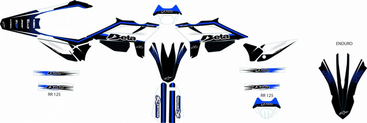 kit déco beta 50 (2021 2022) – racing bleu