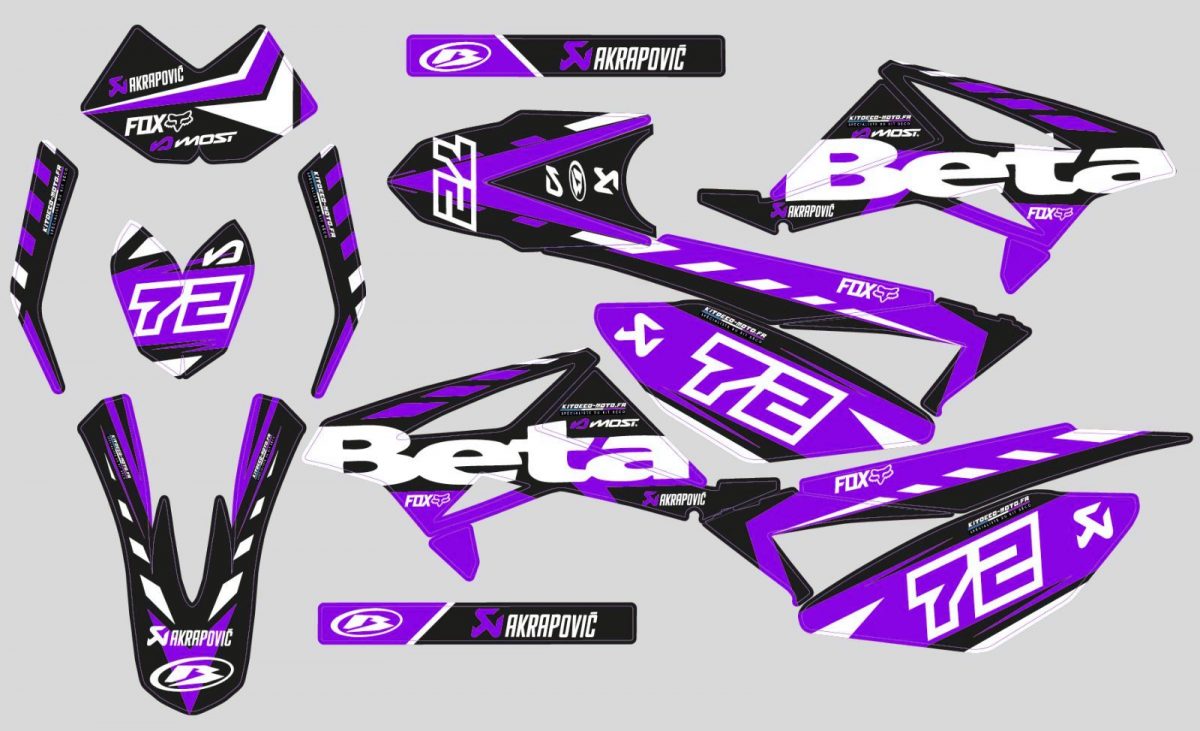 Grafikkit Beta 50 – Factory Racing Purple 2011 2020