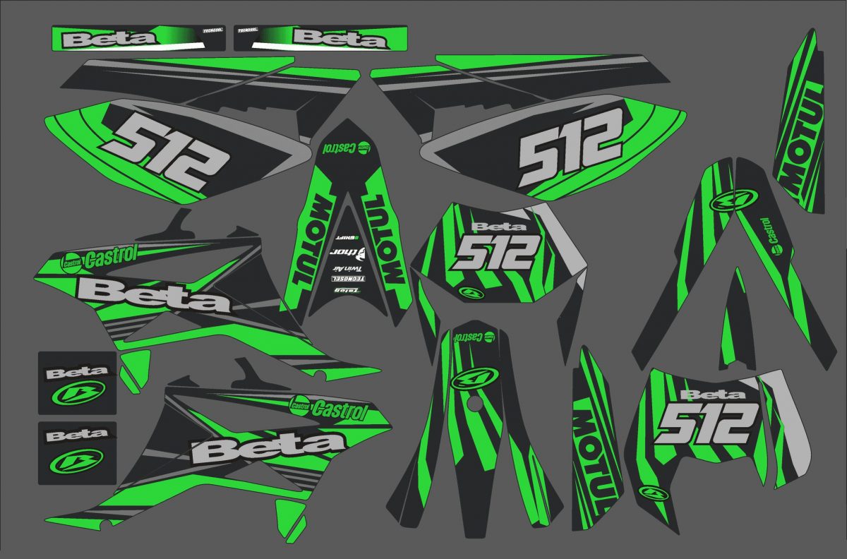 kit déco beta 50 – castrol rouge – 2011 2020