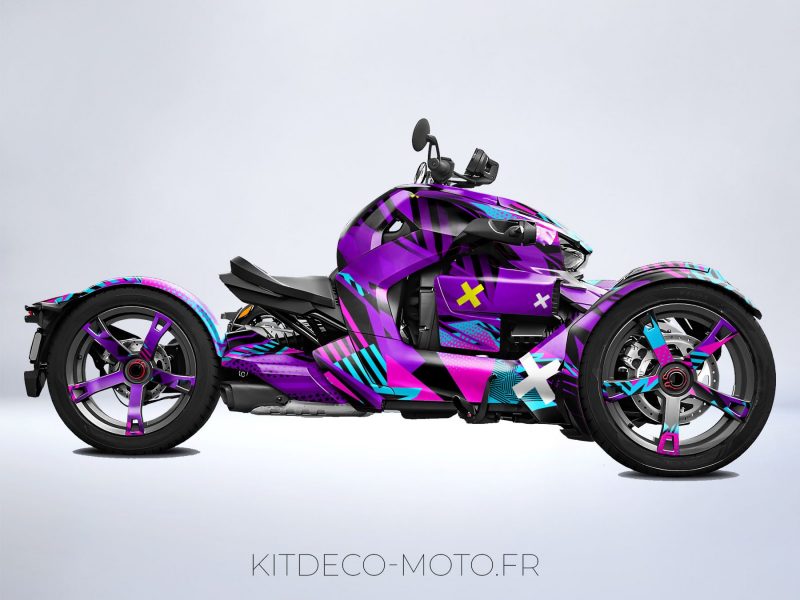 kit deco can am ryker colore viola