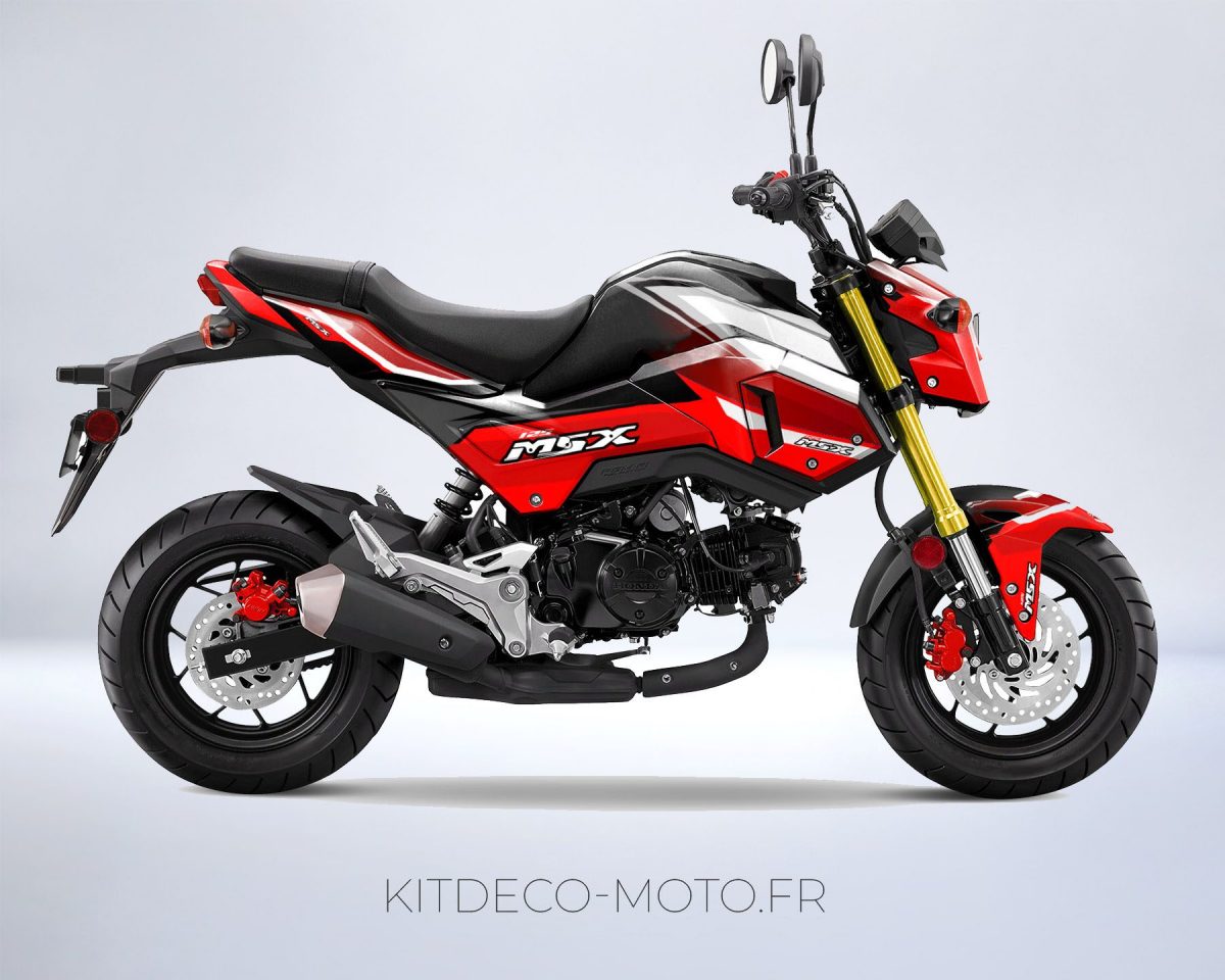 kit déco honda 125 msx factory rouge
