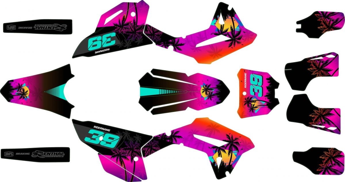 kit déco honda cr / crf miami