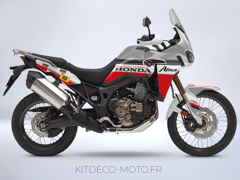honda africa twin crf 1000l graphic kit – factory red