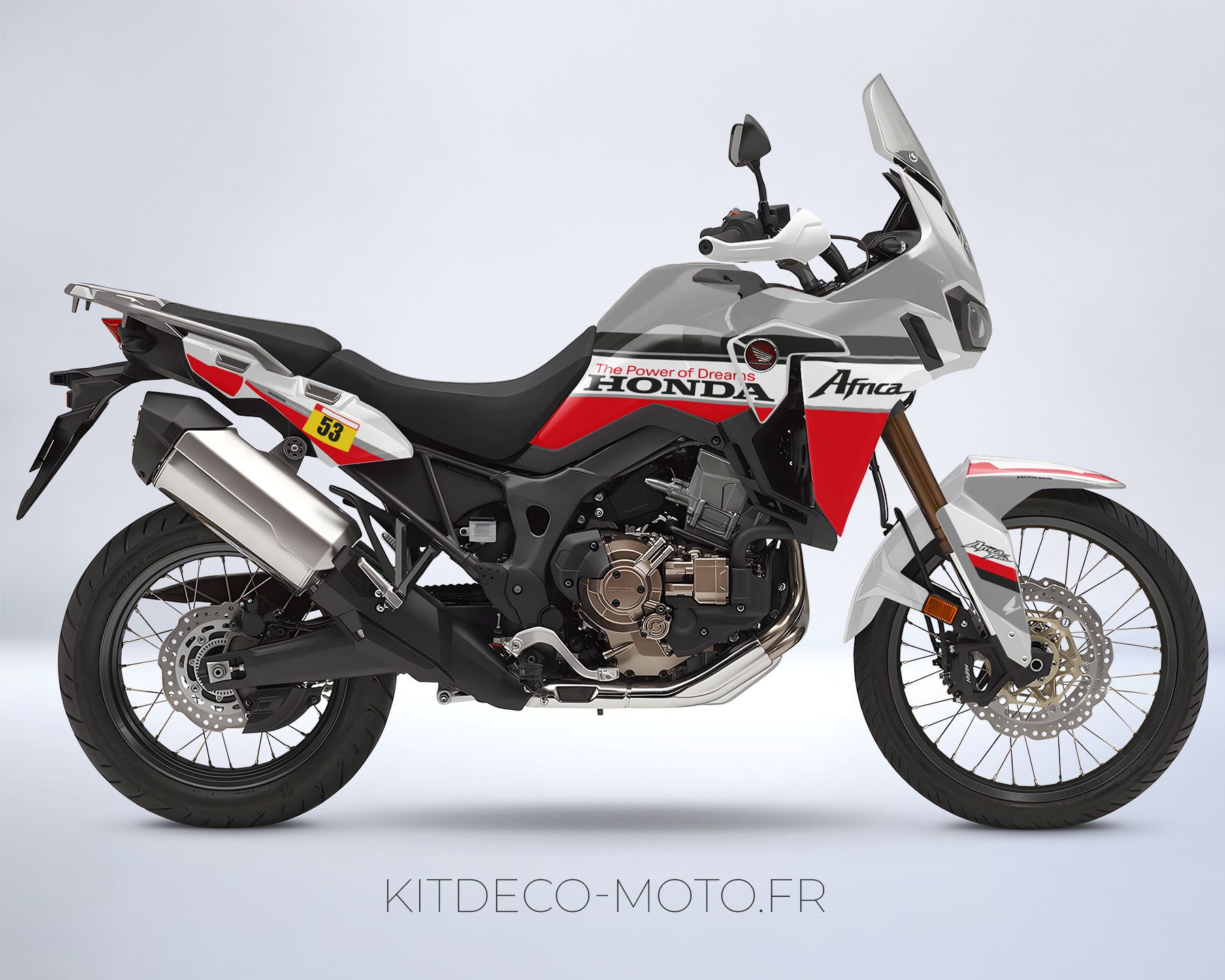 kit déco honda africa twin crf 1000l – factory rouge