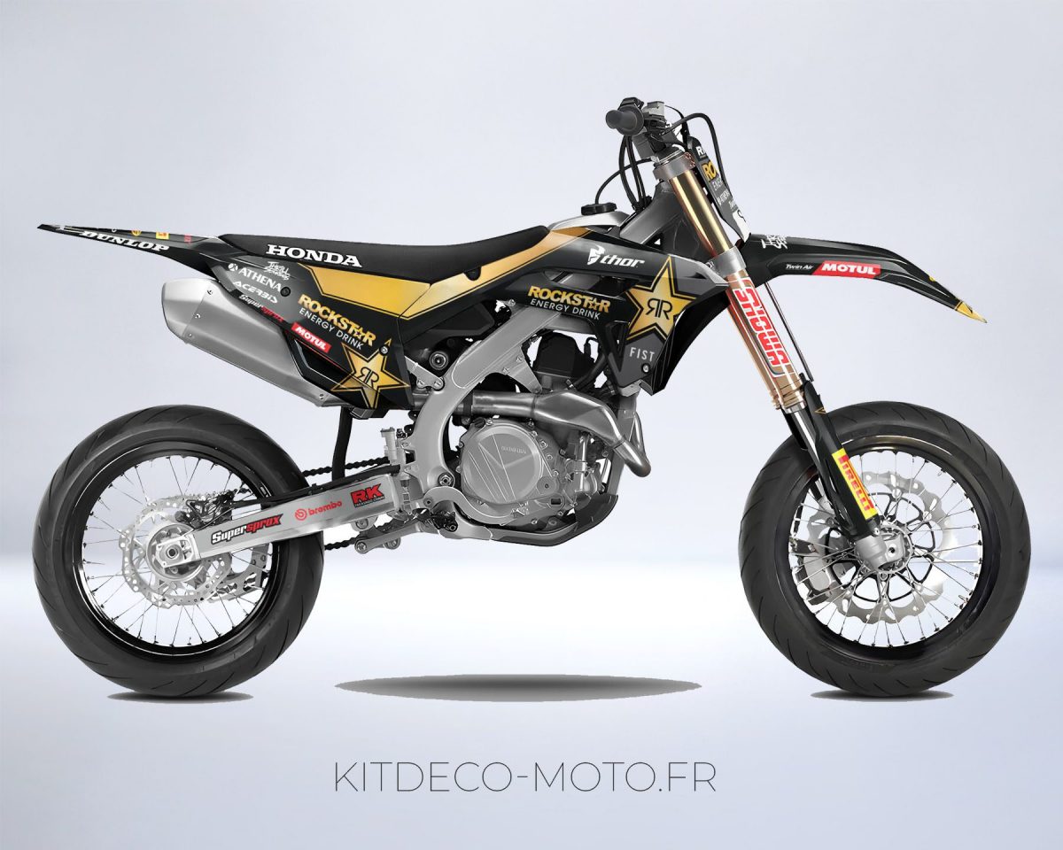 kit déco honda 450 crf (2021 2022) rockstar or