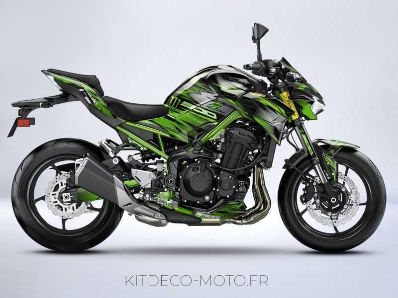 Kawasaki z900 line zestaw graficzny zielony
