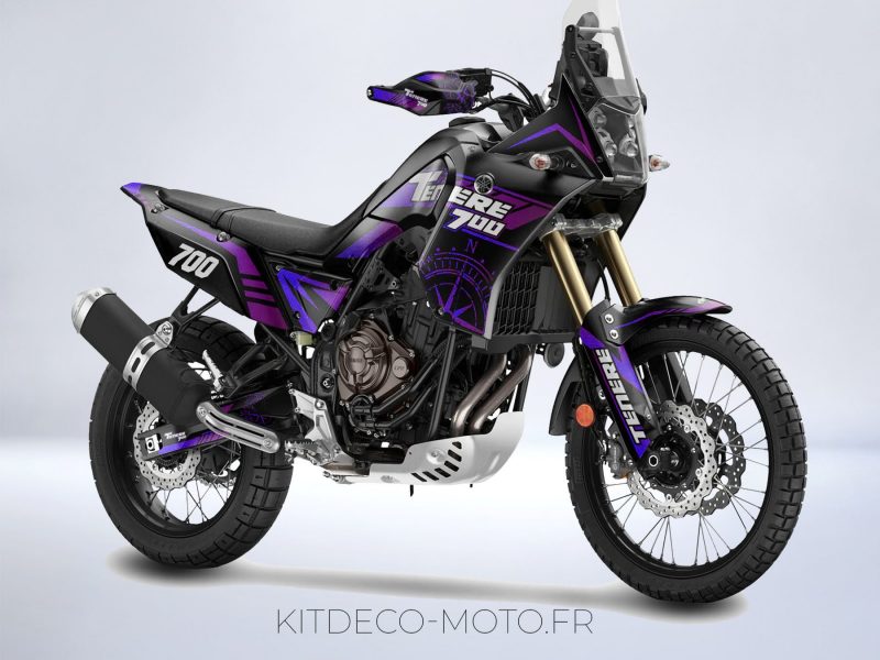 Deko-Kit Yamaha 700 Tenere lila Uhr