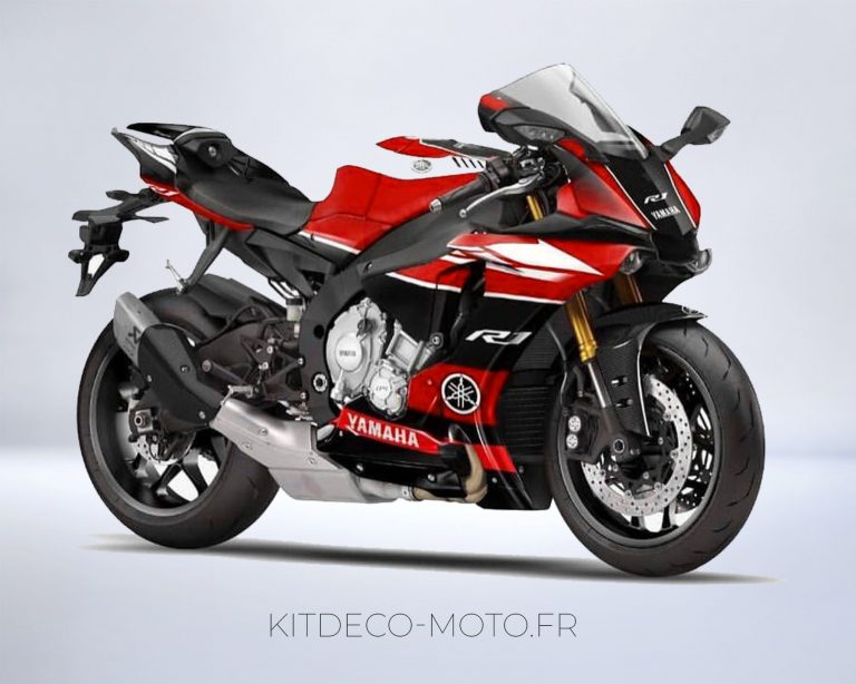 Graphic kit Yamaha R1 - Yamalube Red | Kitdeco-moto.fr