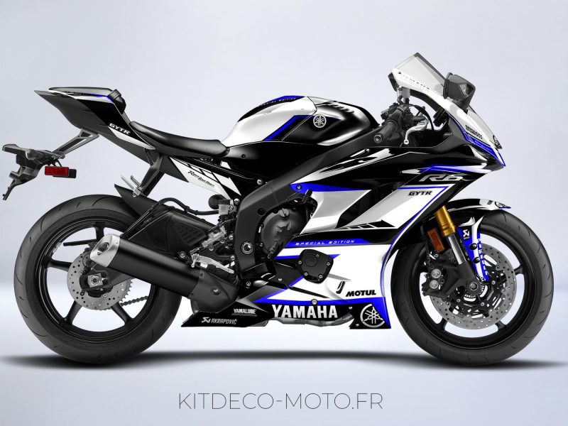 kit déco yamaha r6 racing bleu