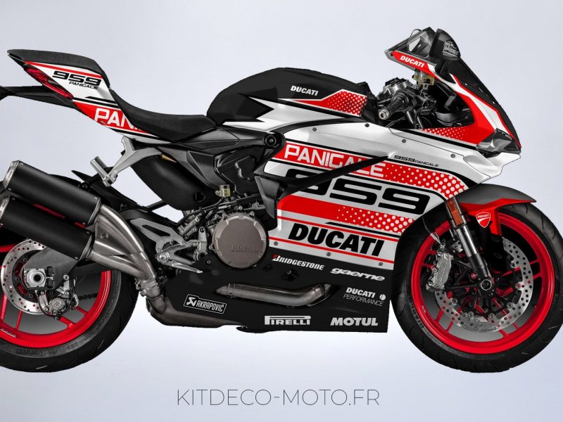ducati panigale racing red graphic kit