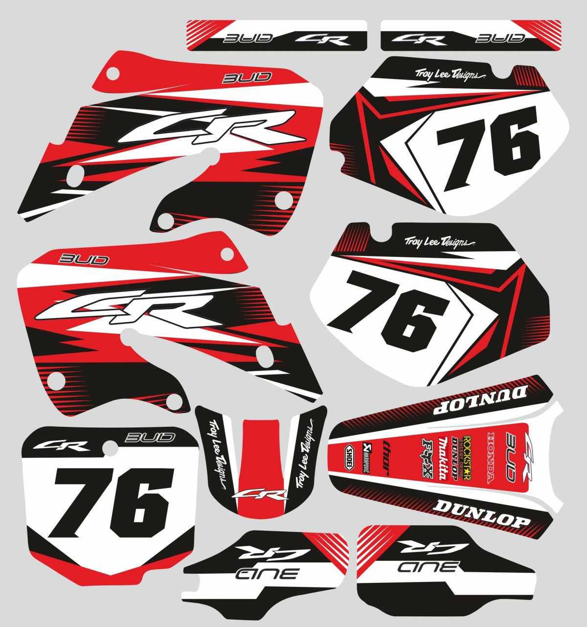 kit déco honda 125 / 250 cr (1997 1999) – factory