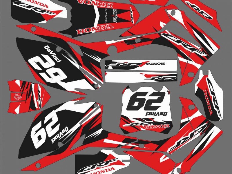 kit graficos honda 450 crf (2013 2016) racing