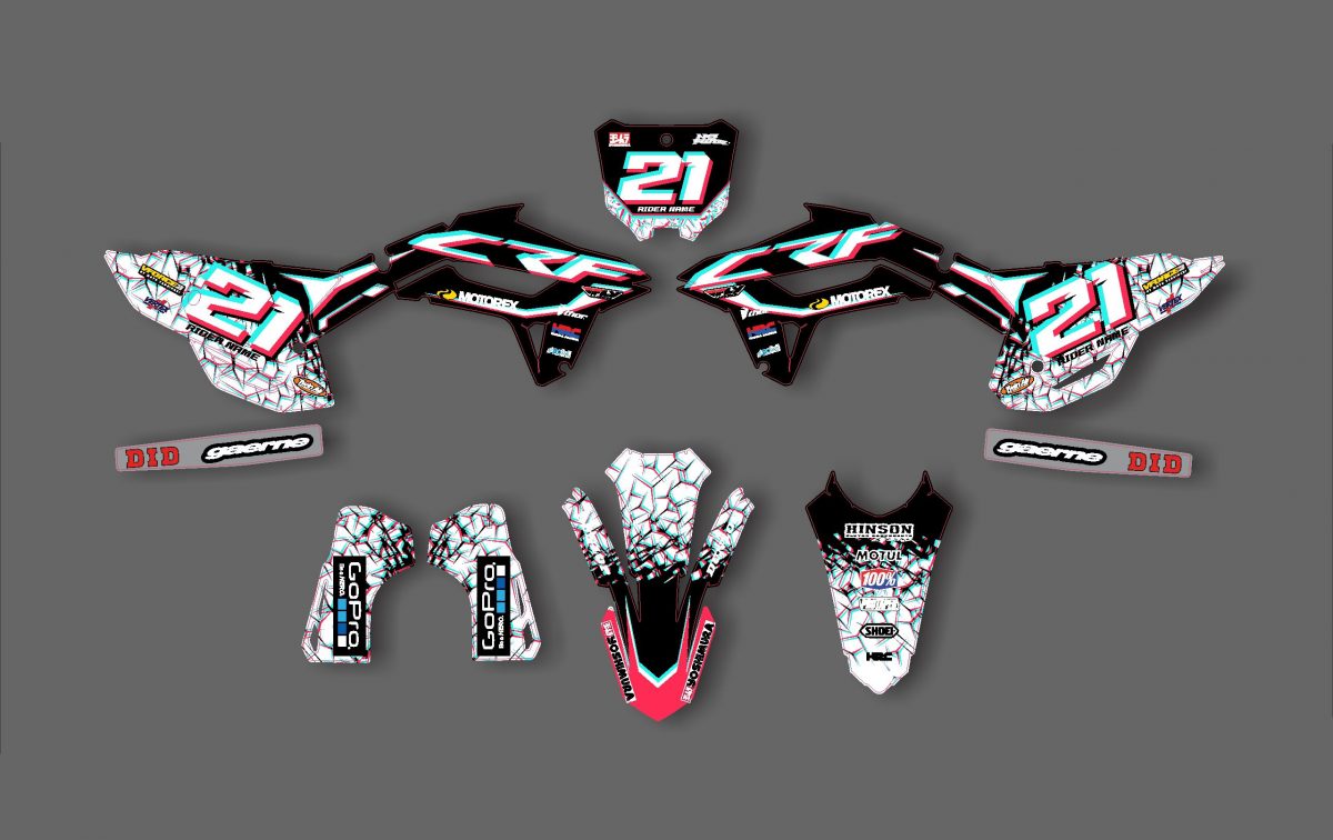kit déco honda 250 crf (2022 2023) effet