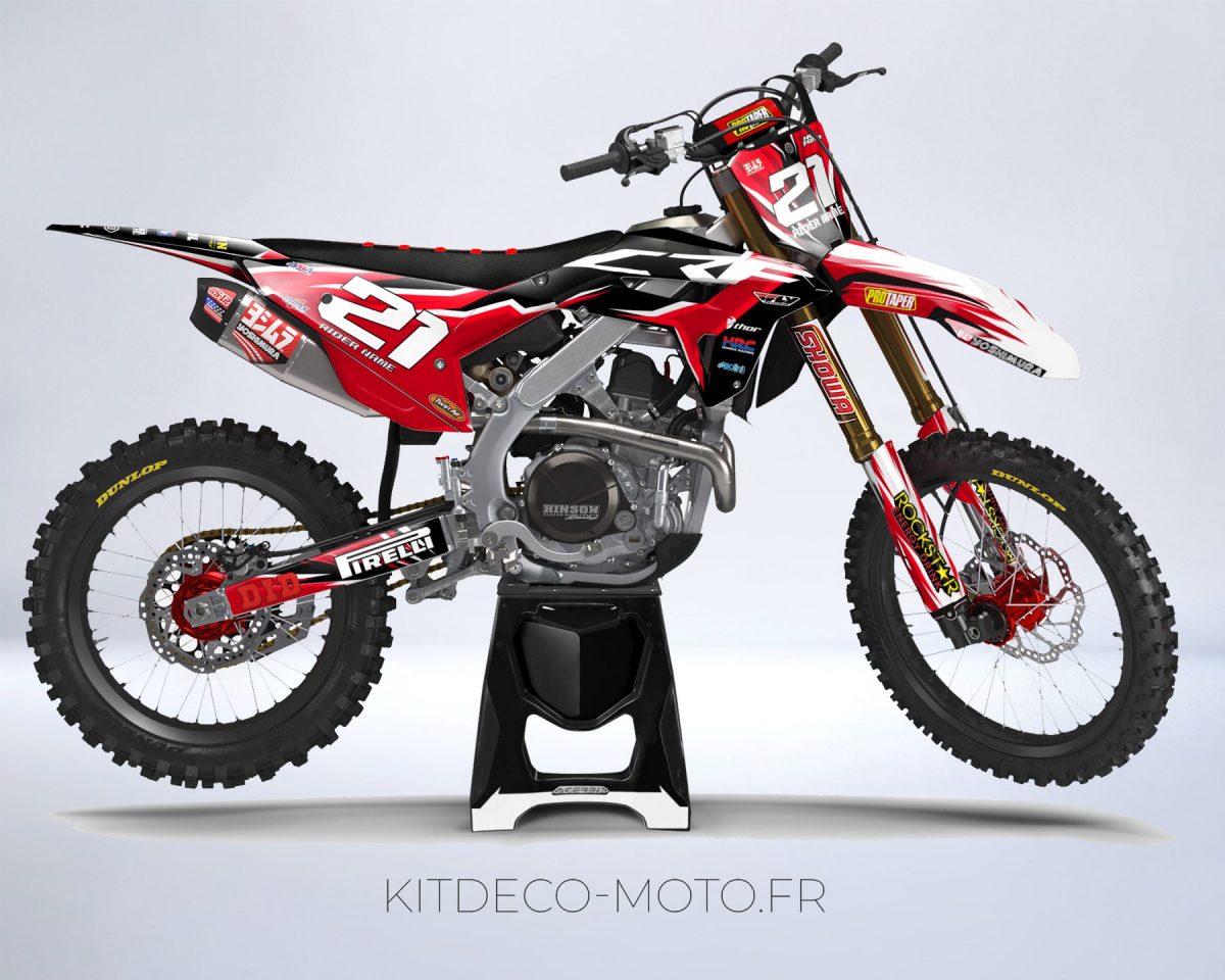kit déco honda 250 crf (2022 2023) factory rouge
