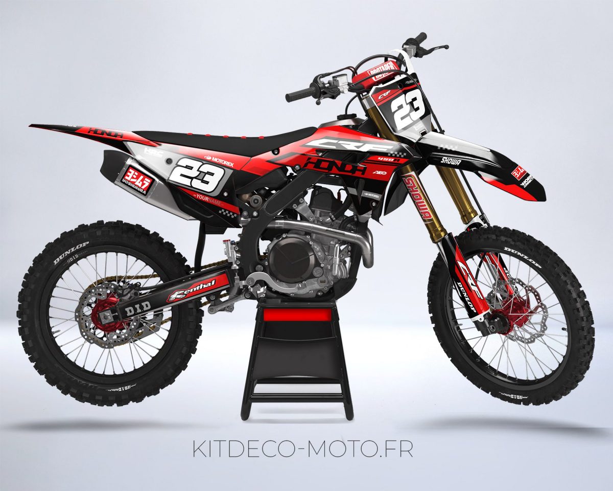kit déco honda 450 crf (2021 2022) factory rouge #2
