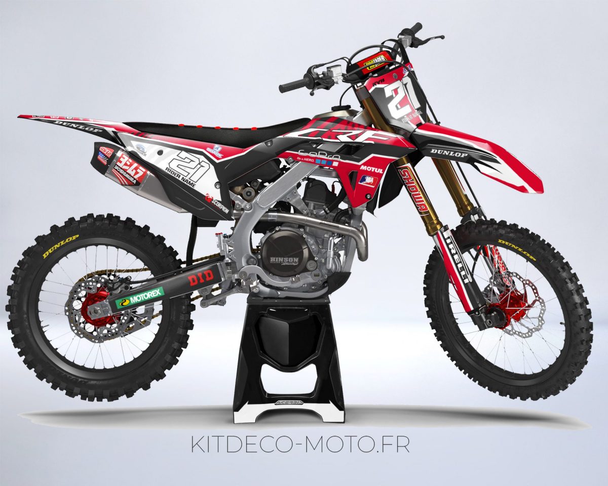 kit déco honda 250 crf (2022 2023) racing rouge