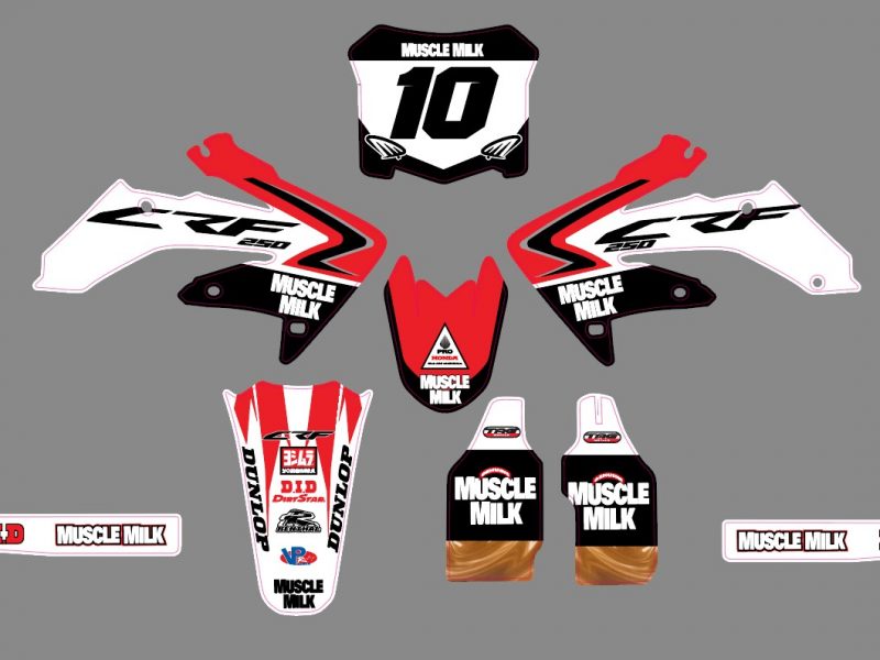 kit déco honda 250 crf (2006 2009) muscle milk