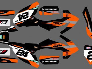 kit déco ktm 65 sx (2016 2022) factory orange