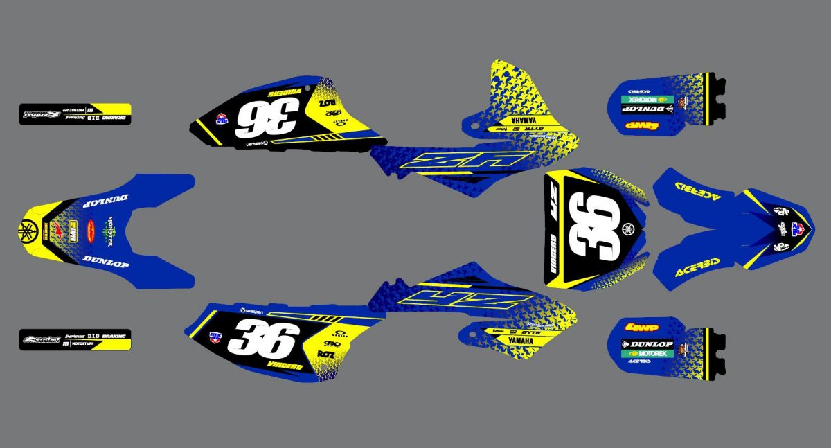 kit déco yamaha 65 yz abeille