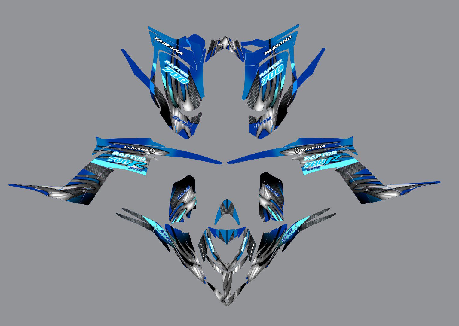 kit déco yamaha yfm 700 raptor aircross