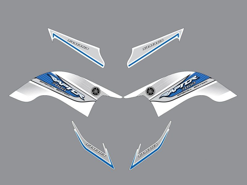 kit grafico yamaha yfm 700 raptor special Edition blu