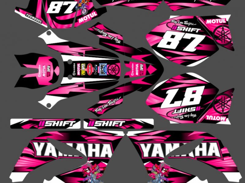 kit grafica yamaha dt 50 – moto rosa