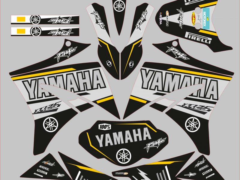 yamaha xt 125 grafikkit – werksgrau