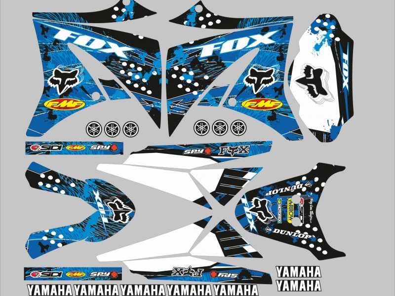 kit gráfico yamaha xt 125 - raposa azul