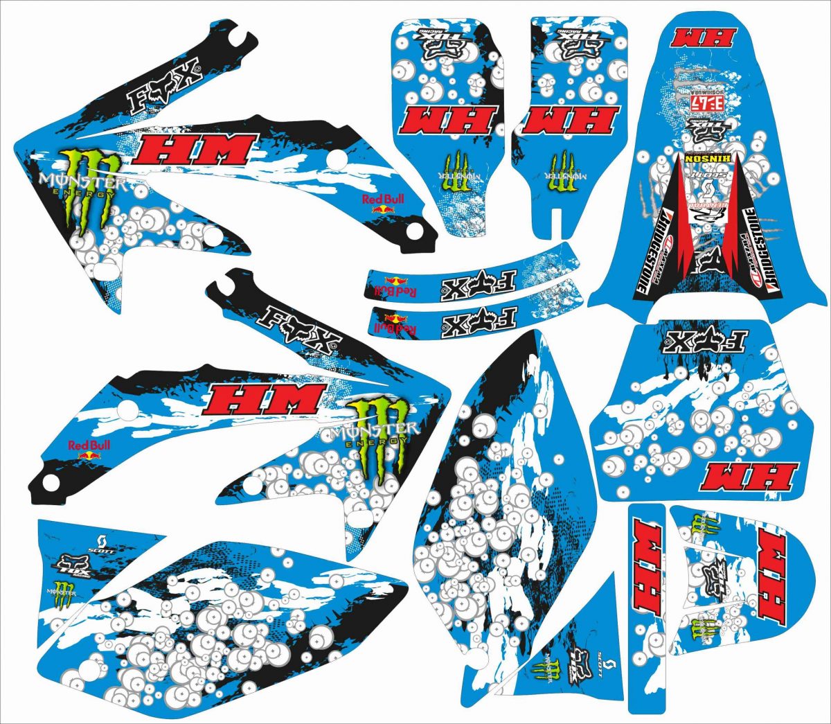 kit déco honda 450 crf (2005 2008) fox
