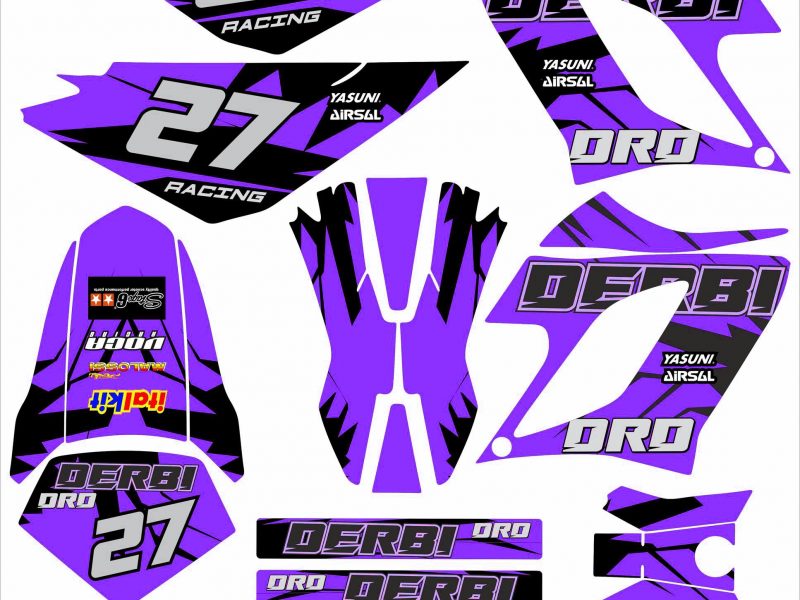 kit deco derbi 50 drd racing karem purple