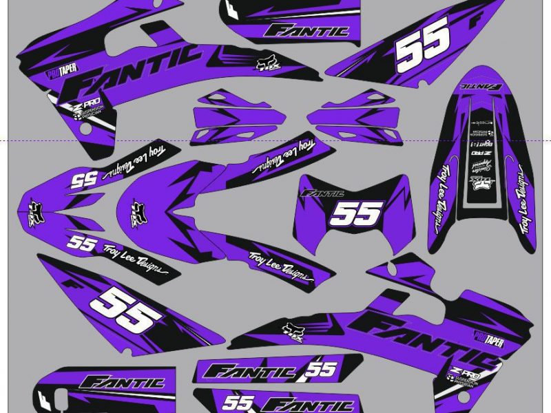 fantic xm / xe 50 Grafikkit – Craft Purple