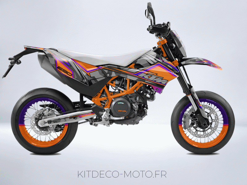 kit déco ktm 690 smcr (2012 2018) factory orange