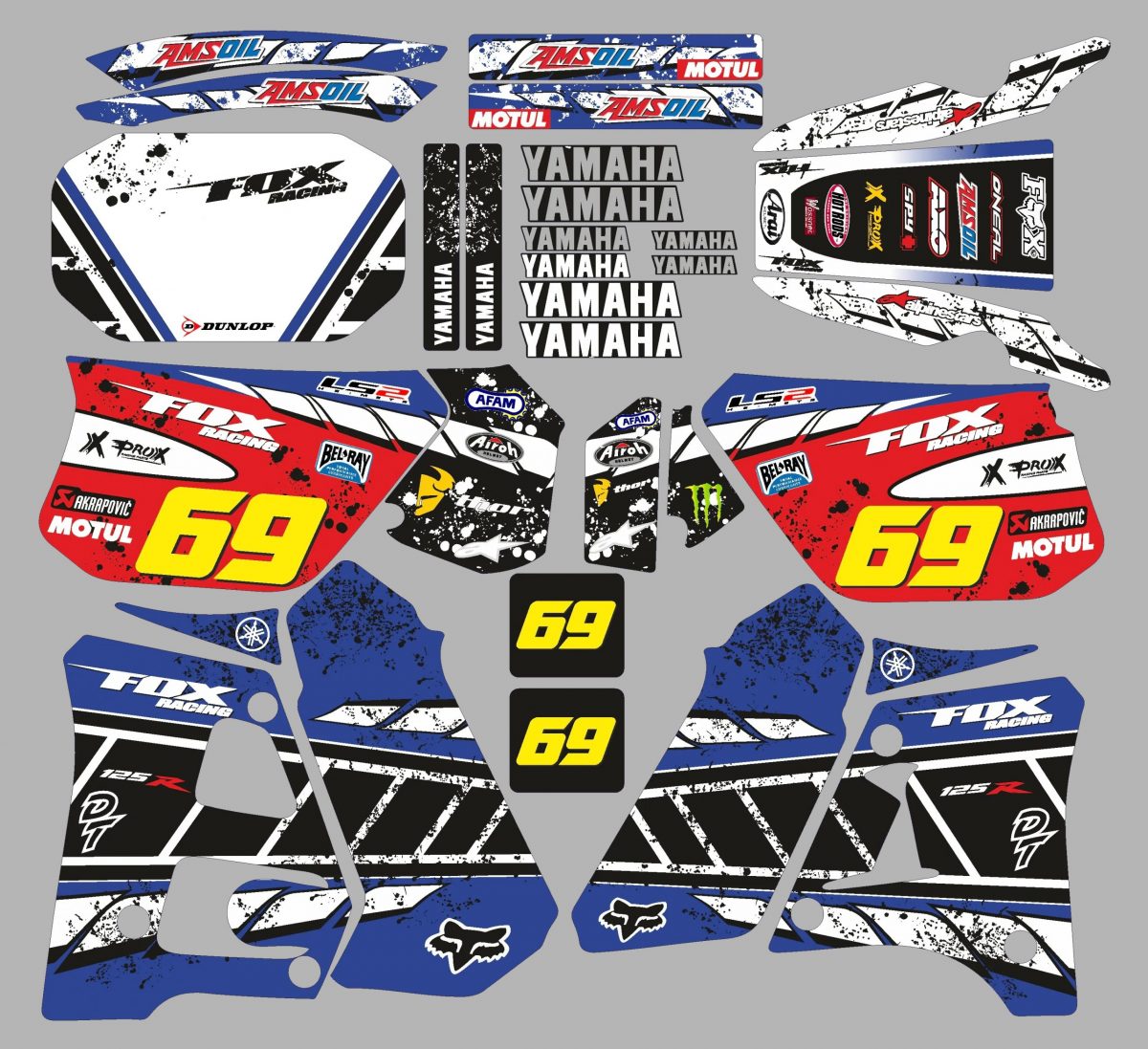 kit déco yamaha dt 125 – cyran