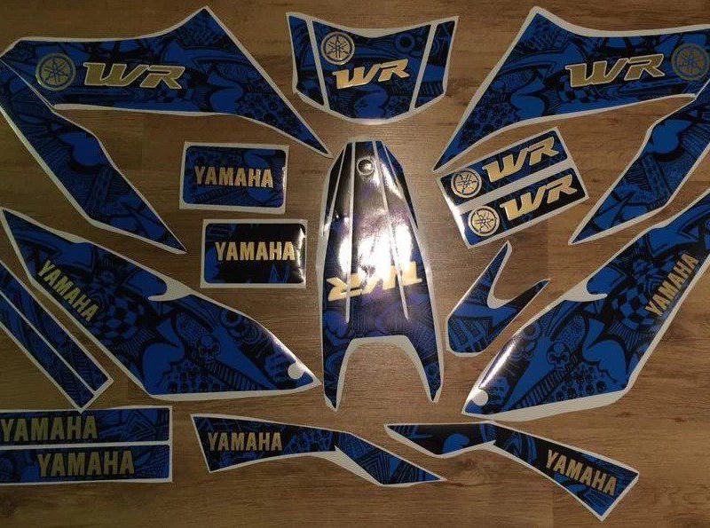kit grafiche yamaha wr 125 dettaglio oro