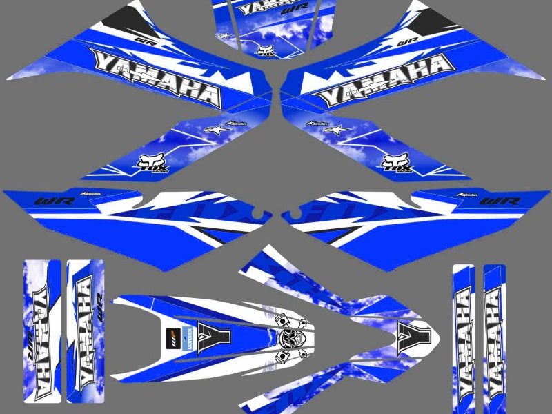 kit déco yamaha wr 125 lake bleu
