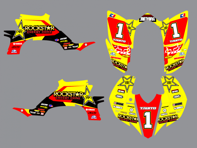 kit déco yamaha yfm 450 yfz rockstar