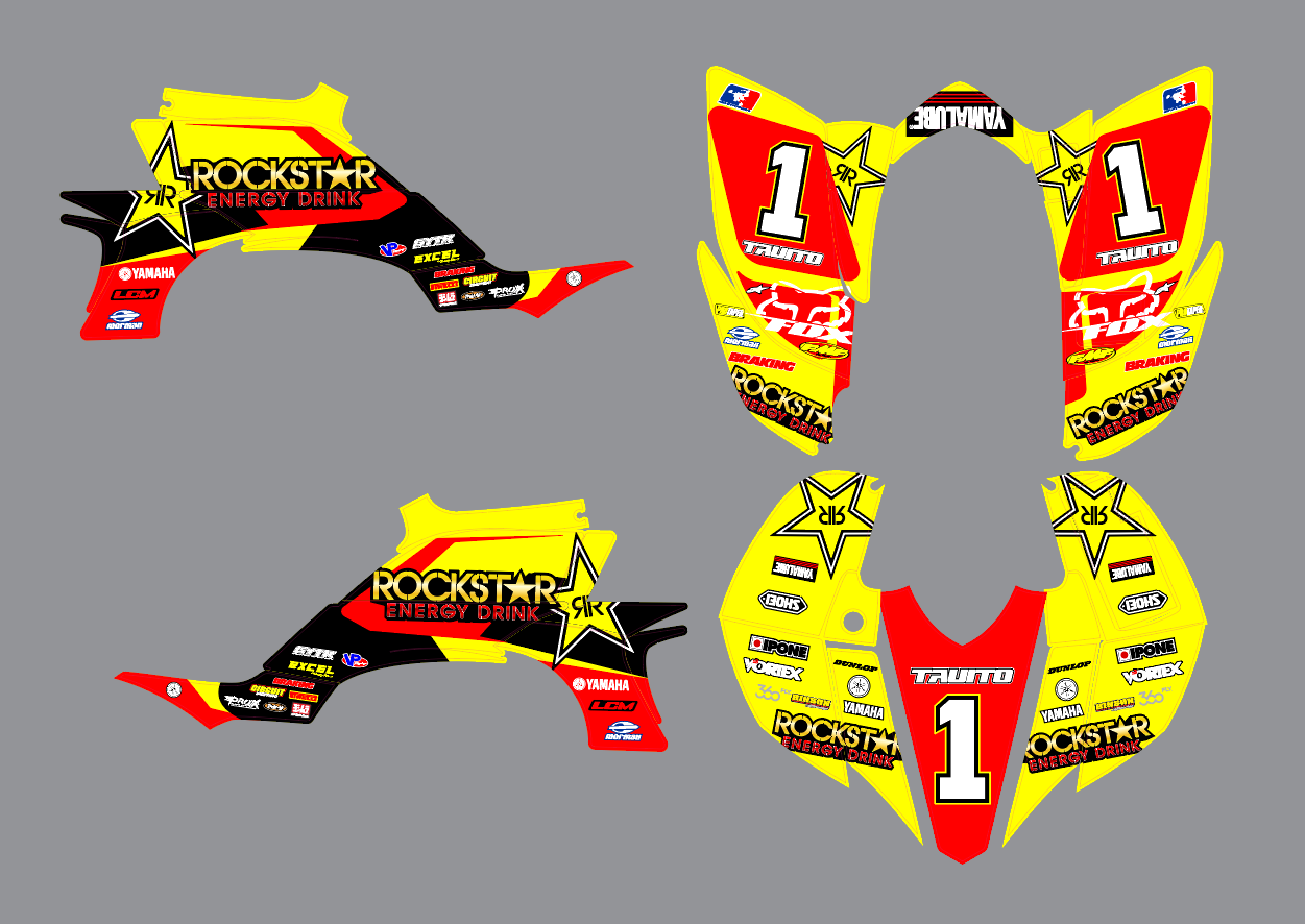 kit déco yamaha yfm 450 yfz rockstar