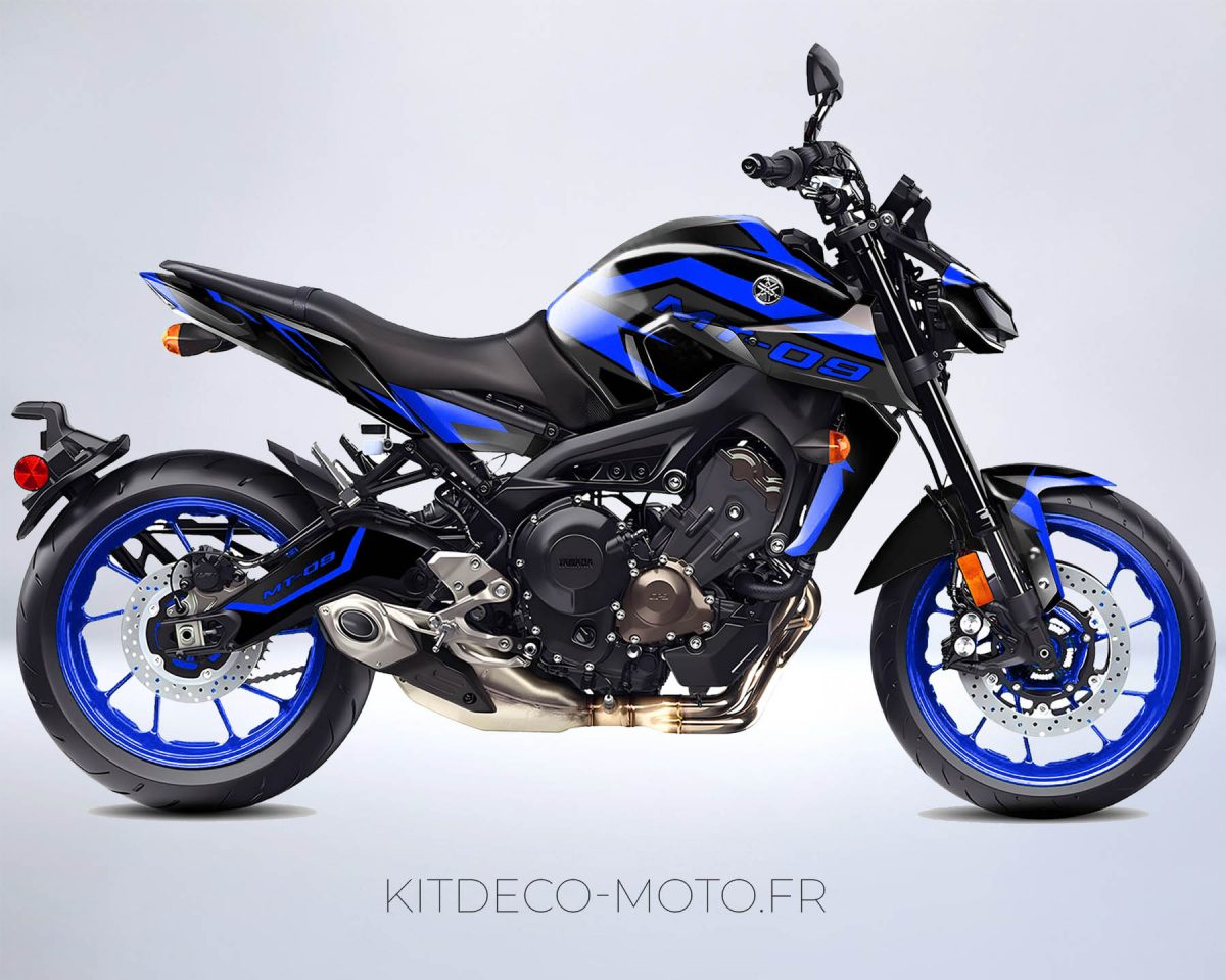 kit déco yamaha mt 09 factory bleu