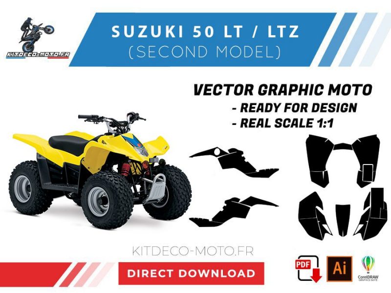 template suzuki 50 ltz (second model) vector