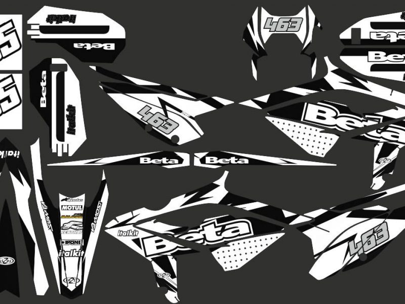 kit déco beta 50 (2021 2022) – craft noir / blanc