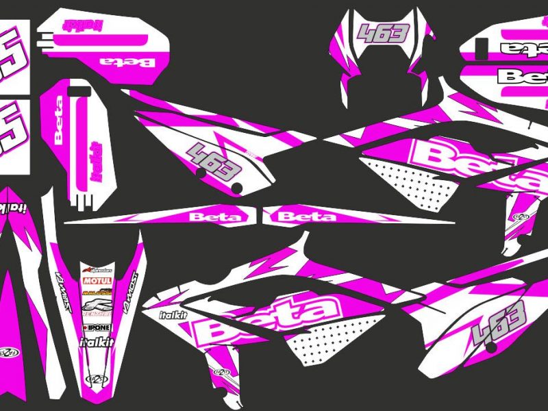 kit gráfico beta 50 (2021 2022) – artesanato rosa / branco