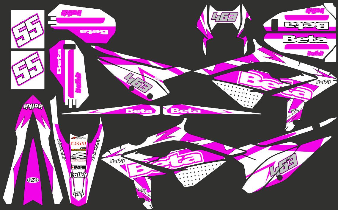 graphic kit beta 50 (2021 2022) – craft pink / white