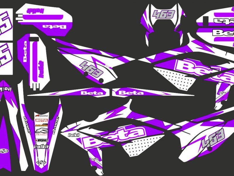 kit déco beta 50 (2021 2022) – craft violet / blanc