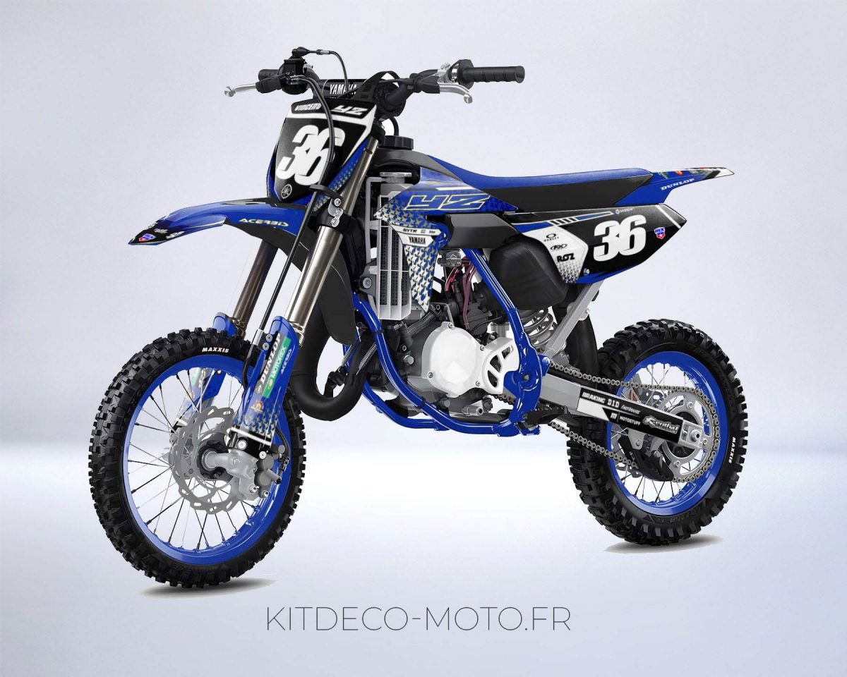 kit déco yamaha 65 yz abeille blanc