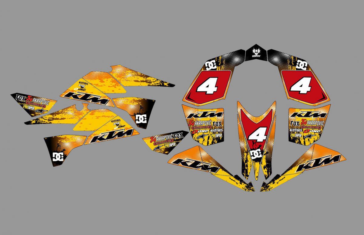 kit déco ktm 450 / 525 xc atv course