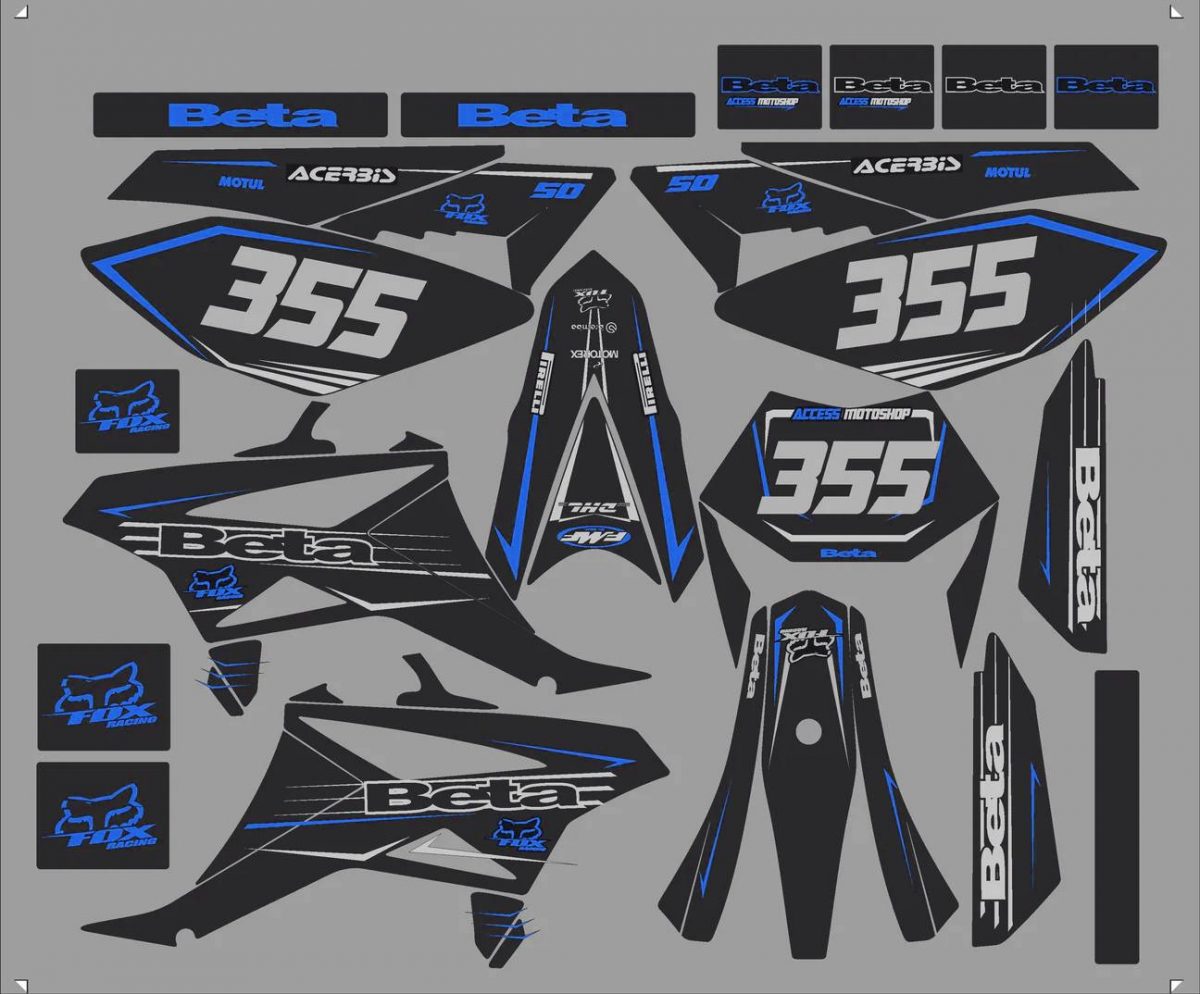 kit déco beta 50 – access bleu – 2011 2020